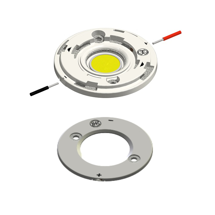 NICHIA COB Light-Engine, Square COB-S LEDs, LEDiL Optics, MechaTronix Heatsink (14000-16000lm, 2200-6500K, RA80-95)