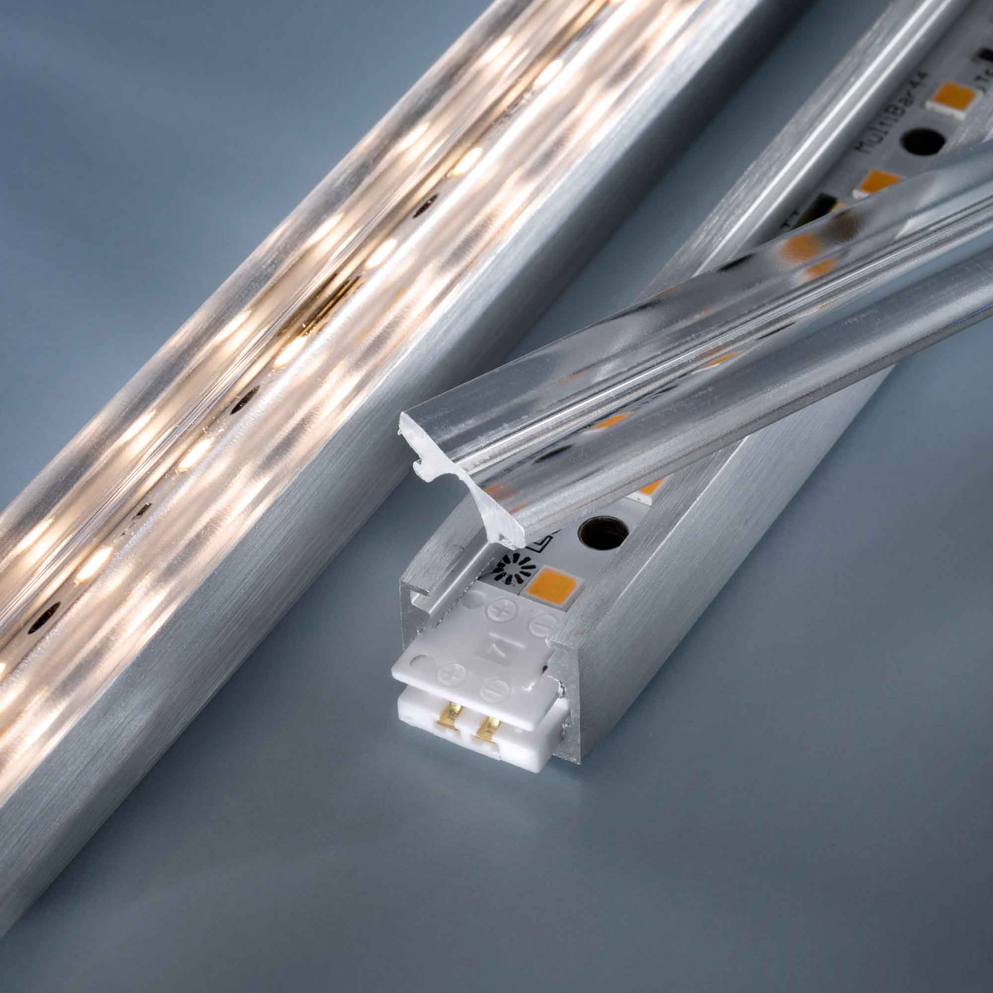 Alubar Aluminum profile  chrome for Multibar LED strips 50cm anodised - view 2
