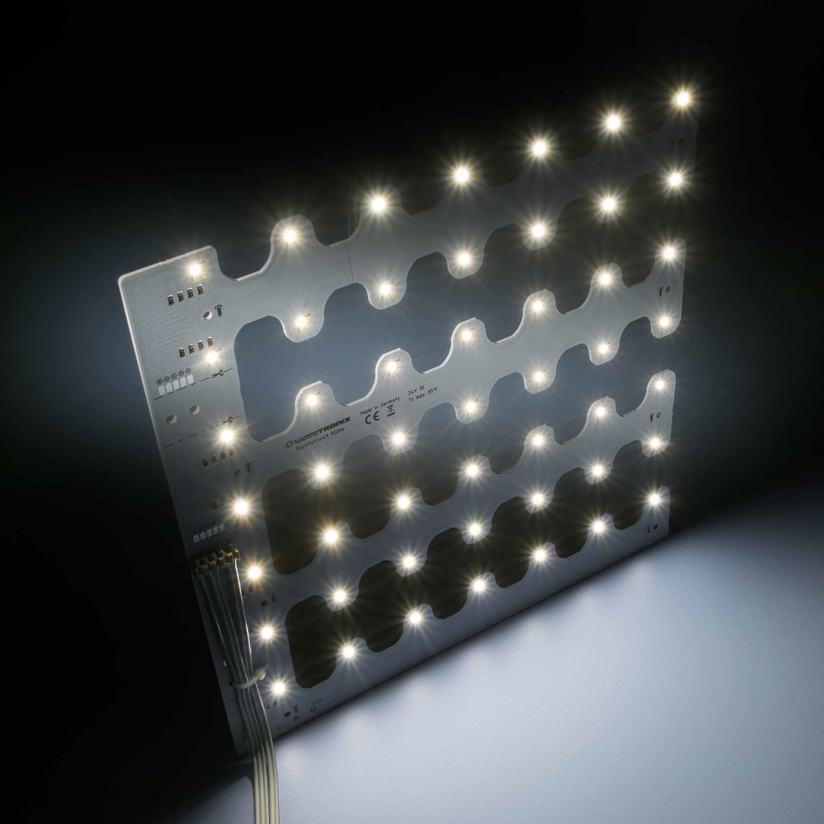 BackMatrix-49-2080 Nichia LED Module RGBW 4000K 2505lm 196 LEDs 24V 28.5W 120° 11.02x11.02" (1500 lm/sqft)
