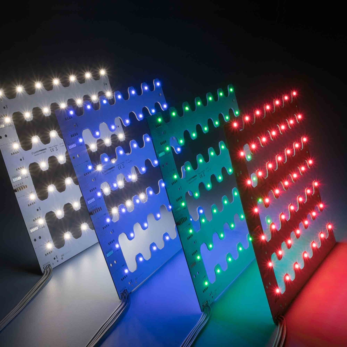 Custom Made Nichia 757 TW, Dynasolis, RGBW, RGB+TW LED Module, Made in Germany, 5.9-23" length & 0.2-15" width