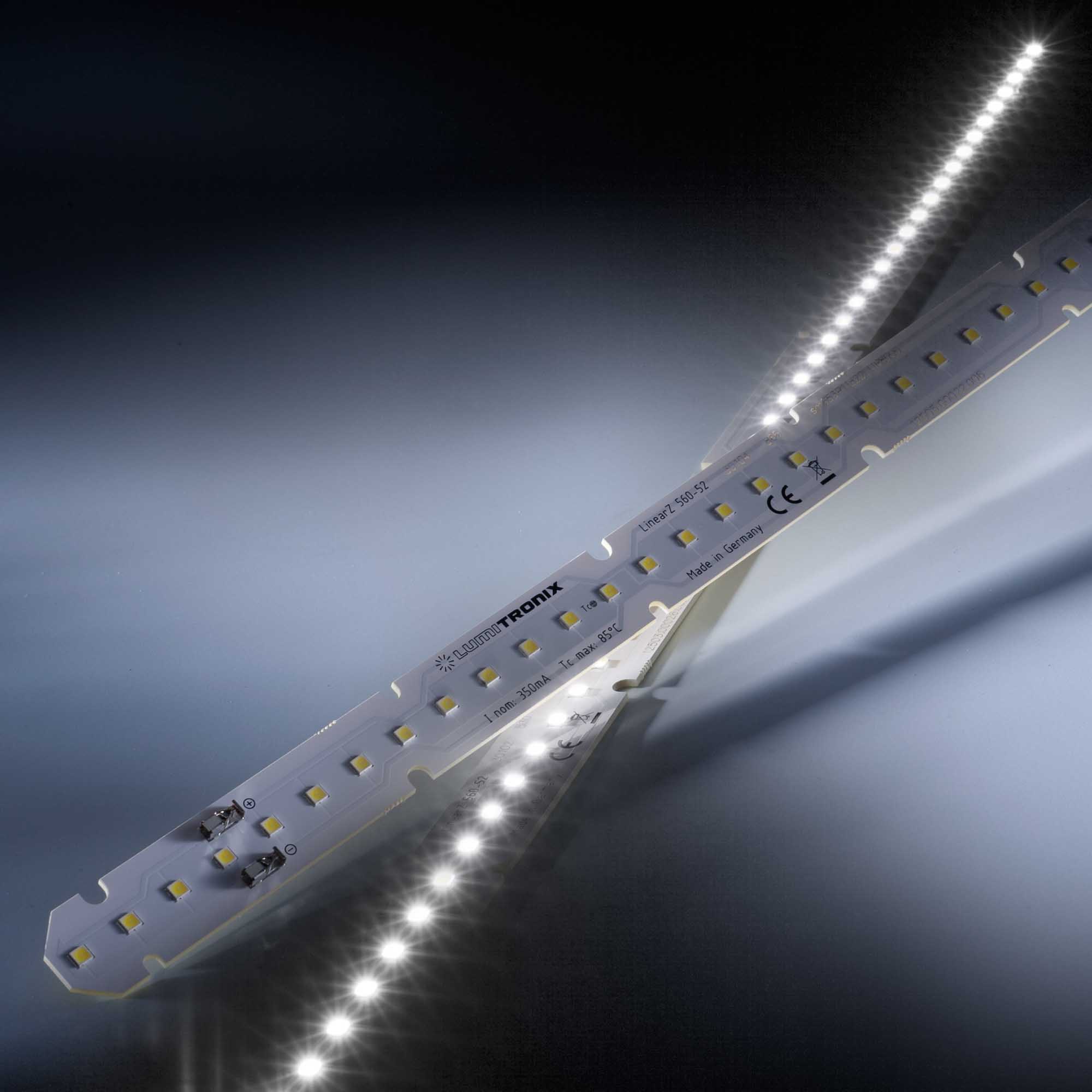 LumiBar-52-3098+ Nichia LED Strip Optisolis CRI99 D50 pure white 5000K 1504lm 28PPF 350mA 37.5V 52 LEDs 22.05in/56cm module (819lm & 7.2W/ft)
