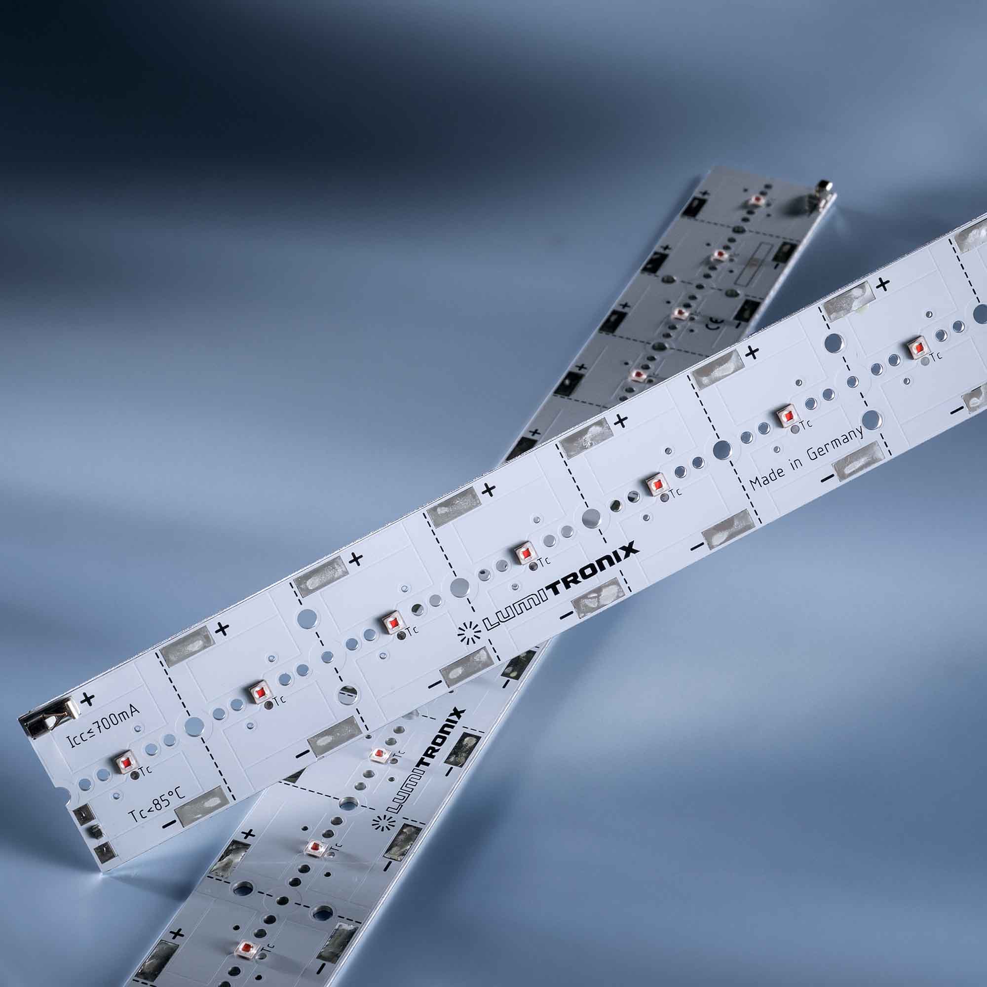 PowerBar V3 LED Module Aluminium yellow 590nm 1640lm 700mA 12x Osram Oslon SSL LEDs 11.41in/29cm (1748lm/ft)