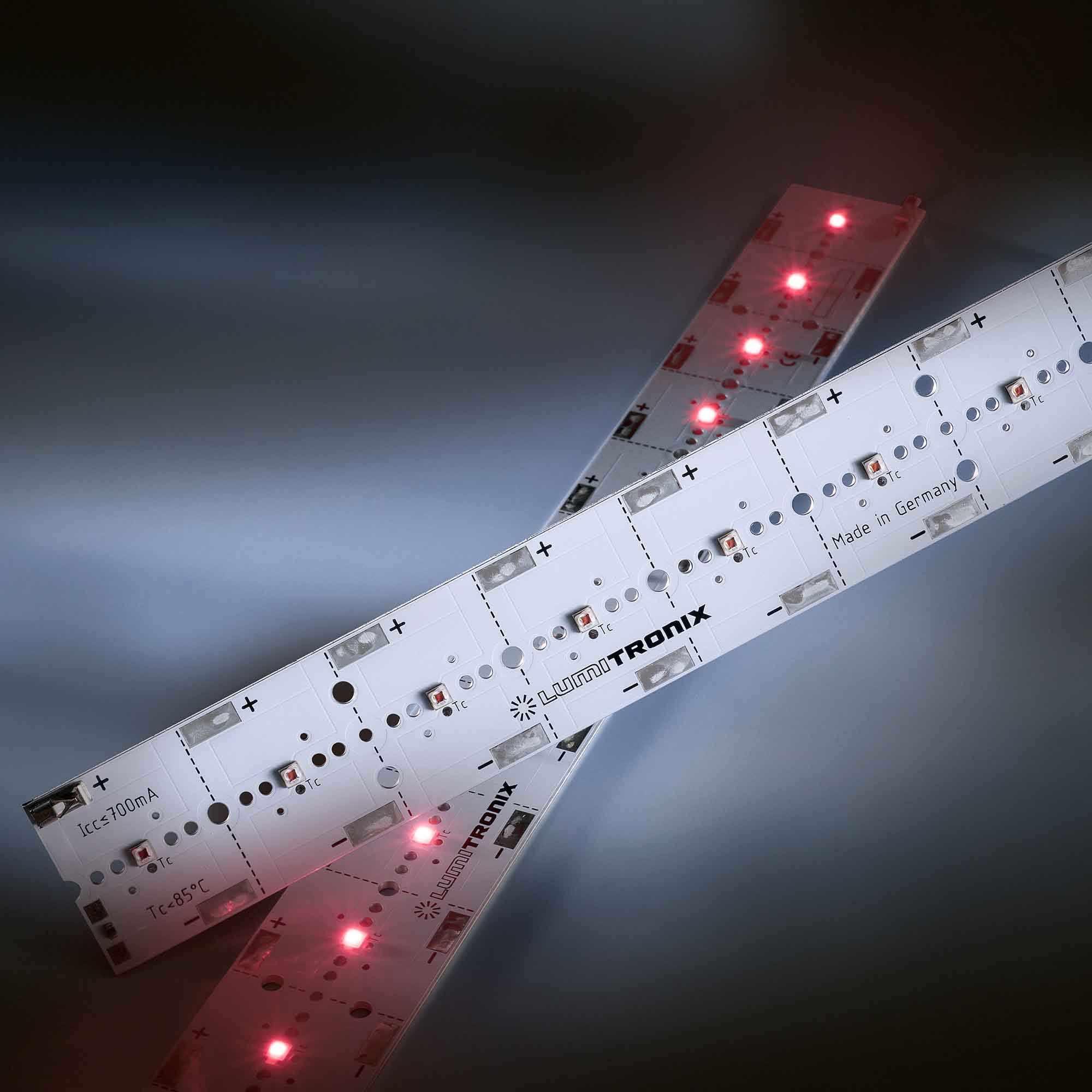 PowerBar V3 LED Module Aluminium deep-Red 730nm 700mA 12x Osram Oslon SSL LEDs 11.41in/29cm