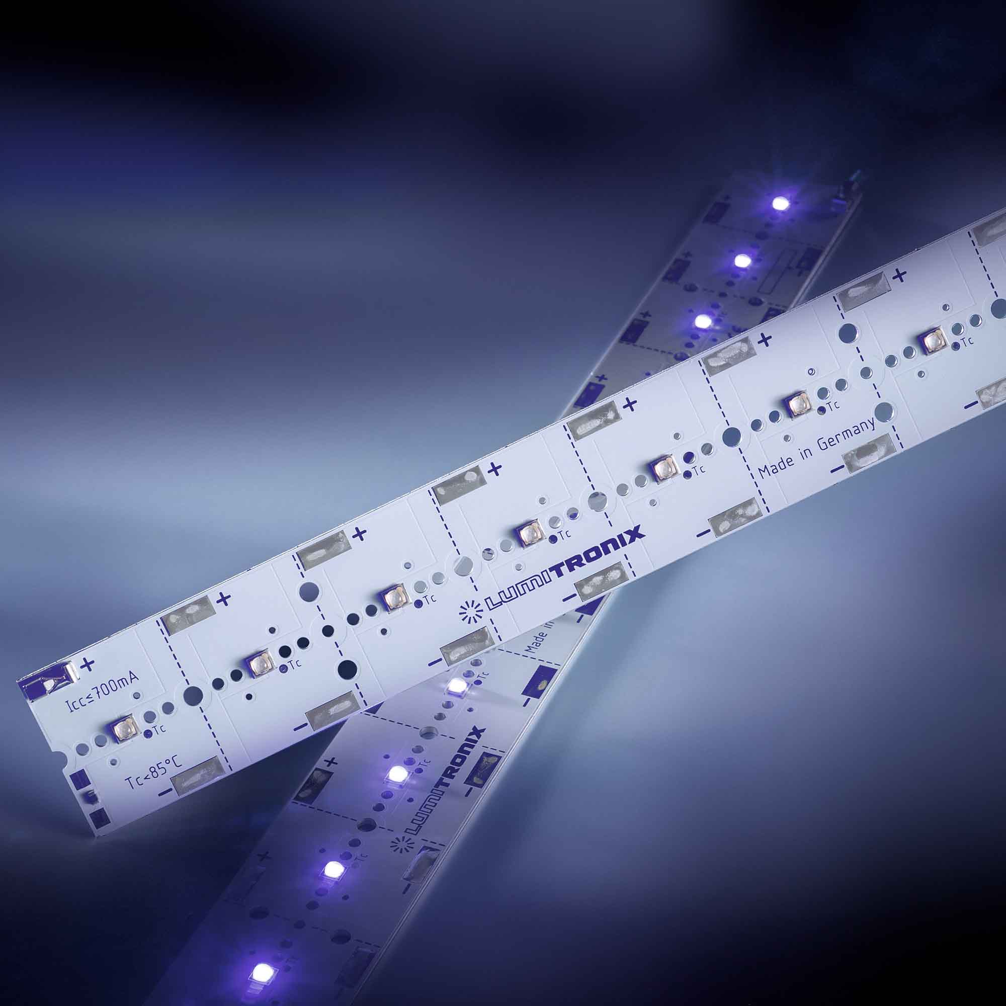 PowerBar V3 LED Module Aluminium UV 405nm 700mA 17040mW 12x Nichia 119 LEDs 11.41in/29cm