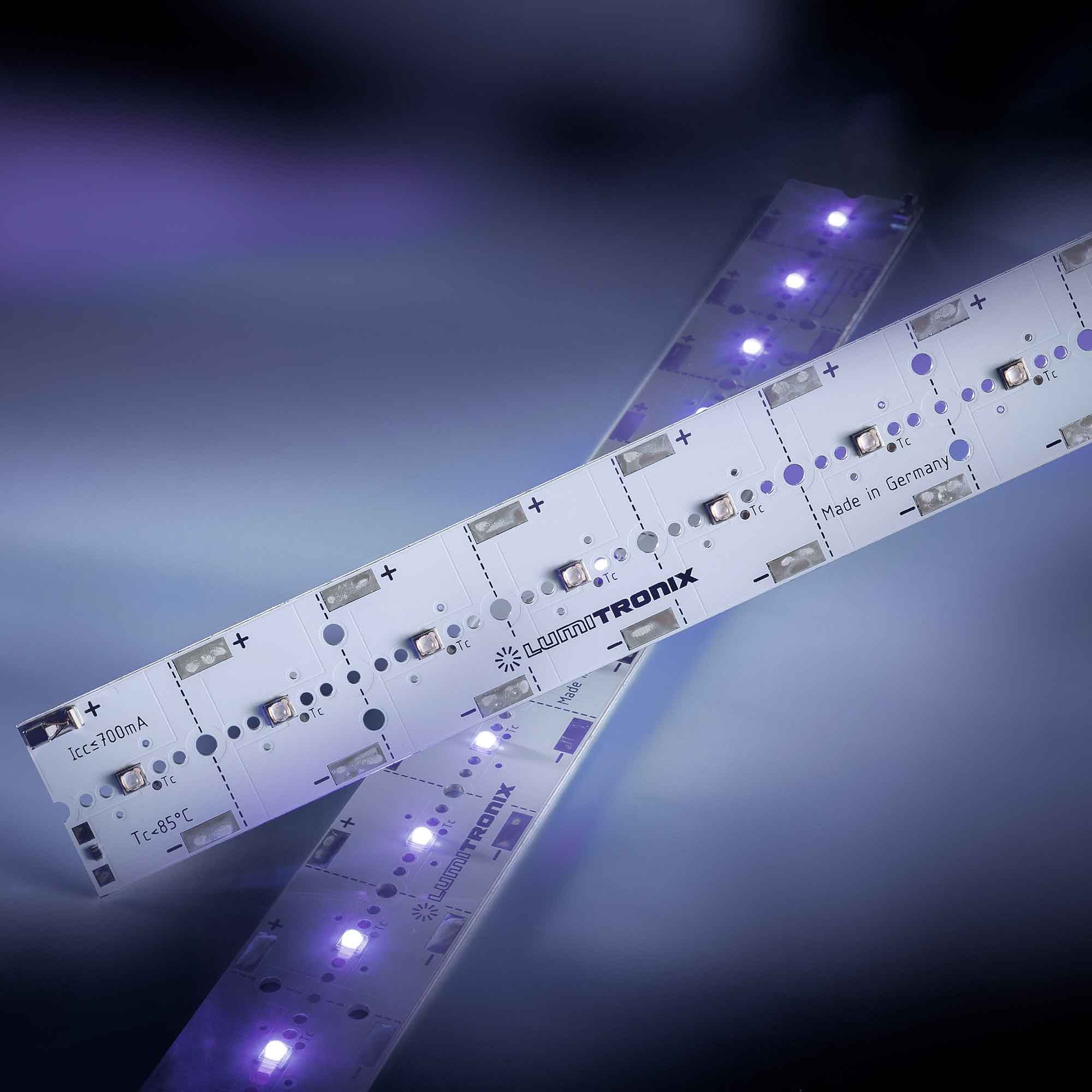 PowerBar V3 UVA Seoul Viosys LED Module Aluminium 365nm 5040mW 12 LEDs 10.8W 28.6cm - view 2