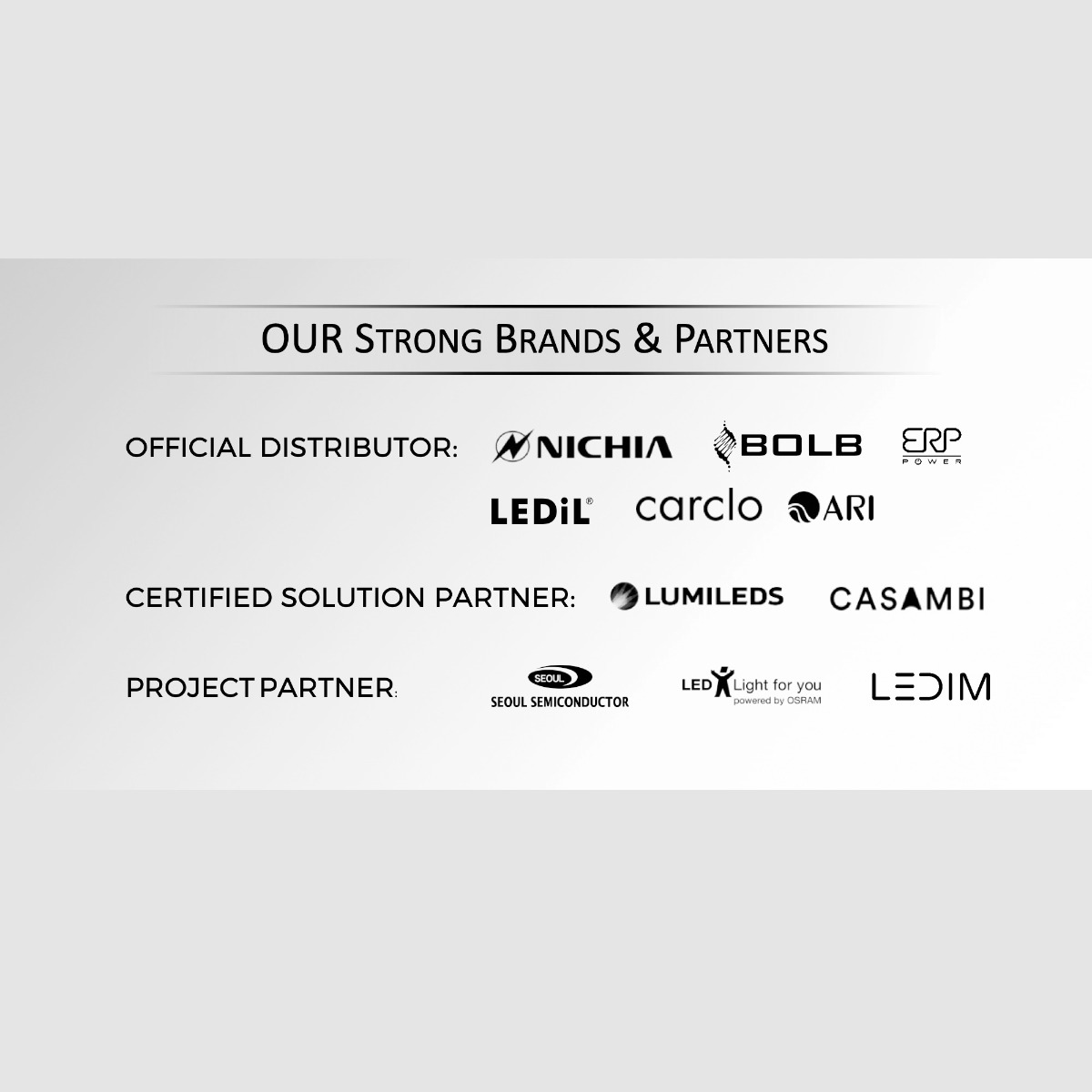 Multibar-44 Configurable Nichia LED Strip white CRI 70-99 1800-7800K 12/24/48V 44 LEDs 19.68in (up to 915lm/ft)