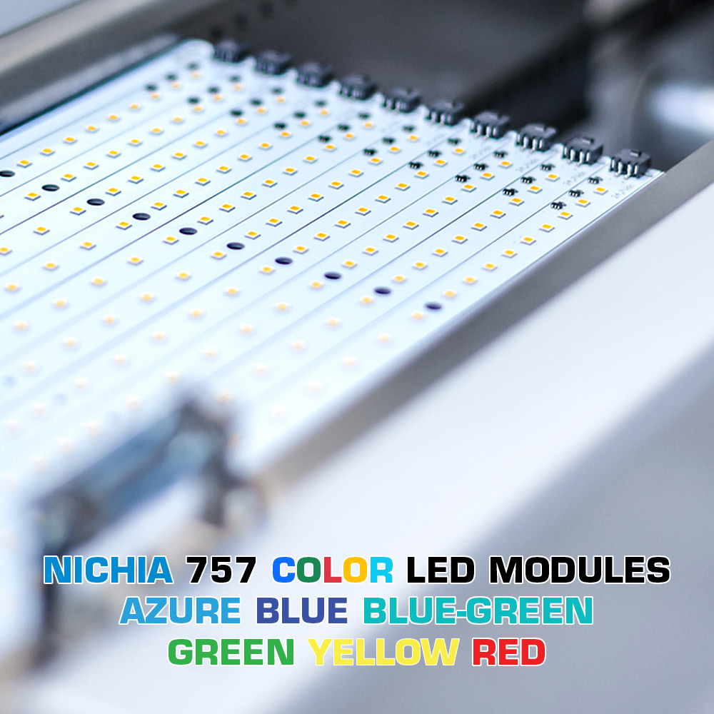 Custom Made Plug & Play Nichia 757 Color LED Modules, Made in Germany, 5.9-23" length & 0.2-15" width