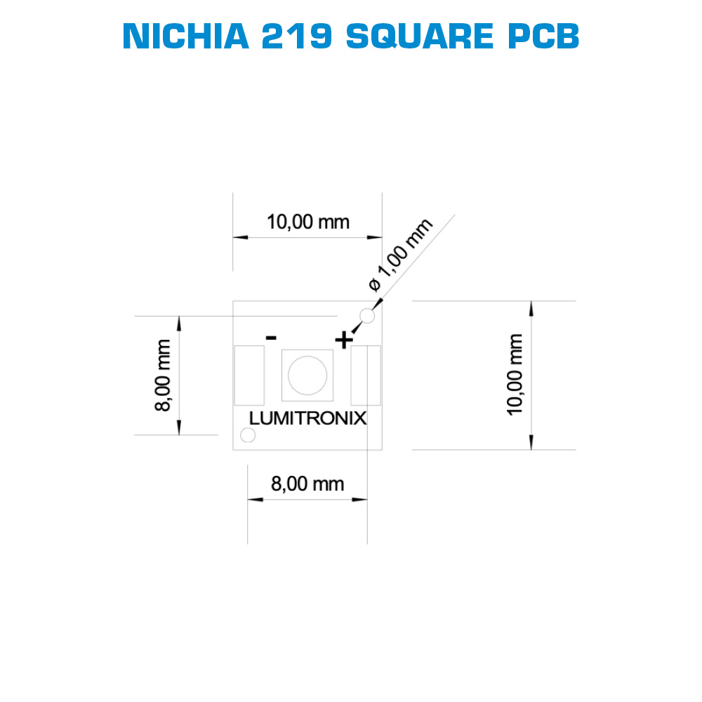 Configurable Star or Square PCB Nichia 219 LED Module Color High Power 1W 219 LED 350mA (up to 500lm)
