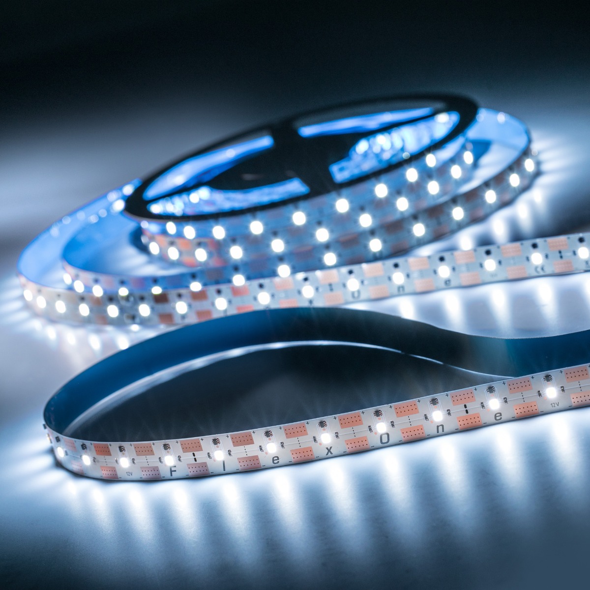 FlexOne3080 Samsung LED Strip neutral white 4000K 12875lm 12V 15 LEDs/ft 16ft/5m reel (785lm & 9.2W/ft)