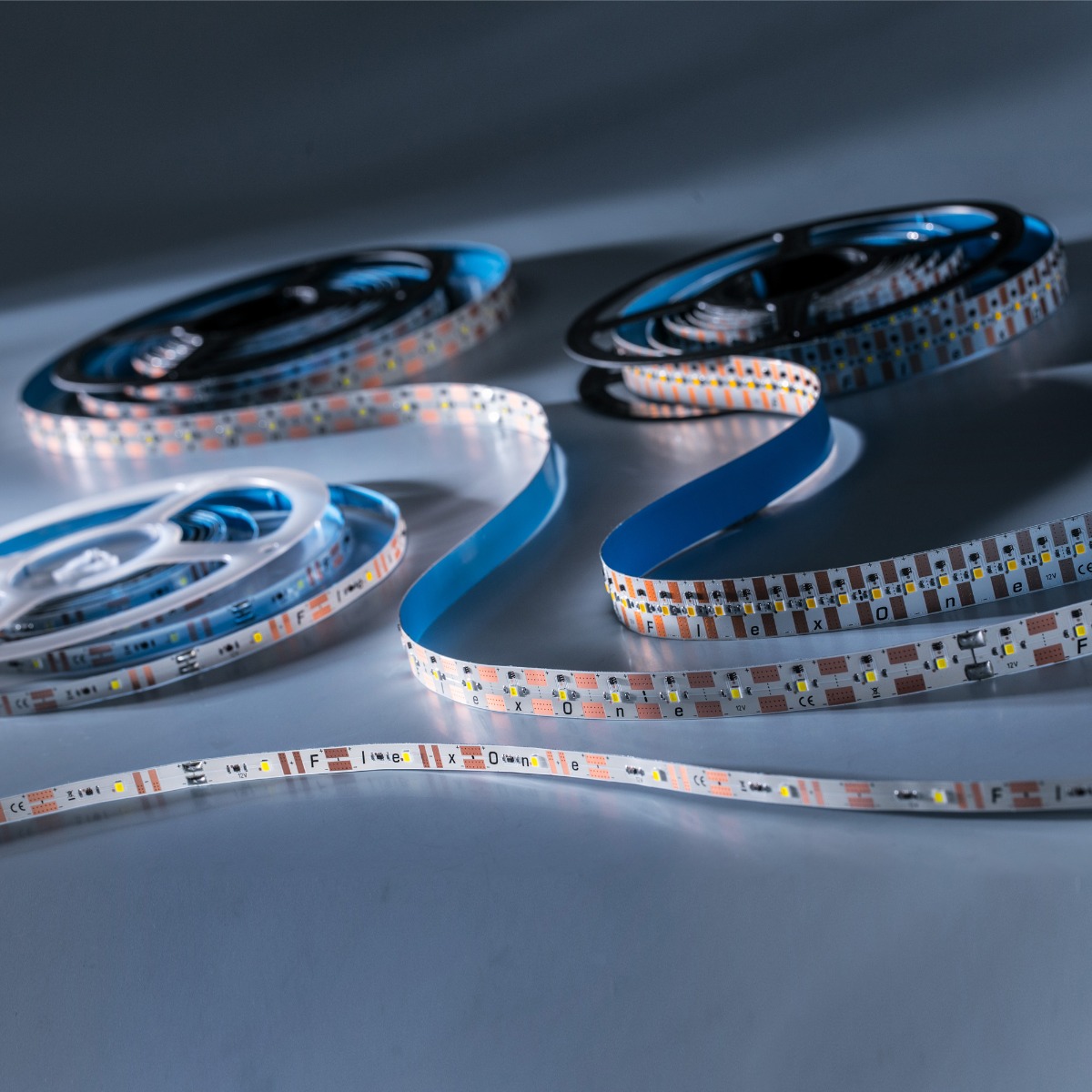 FlexOne4080 Samsung LED Strip neutral white 4000K 19000lm 12V 30 LEDs/ft 16ft/5m reel (1160lm & 12.9W/ft)