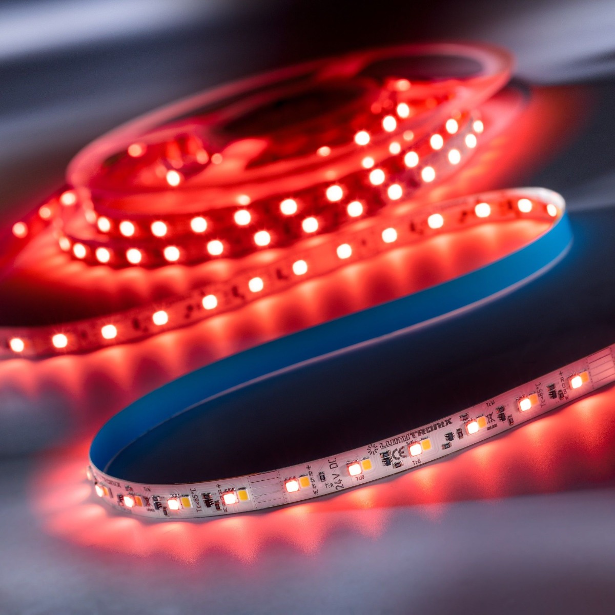 Custom Made Flexible RGB-TW LED Strips, Made in Germany, TW, Dynasolis, RGBW, RGB+TW, Made in Germany, 12/24/48V, up to 164ft length & 0.2-0.79" width