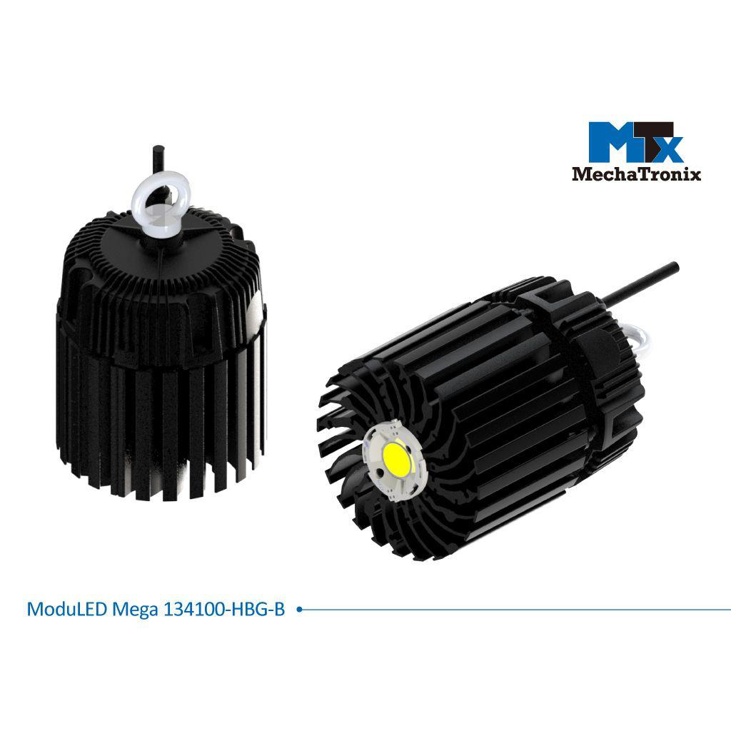 NICHIA COB Light-Engine, Square COB-S LEDs, LEDiL Optics, MechaTronix Heatsink (14000-16000lm, 2200-6500K, RA80-95)