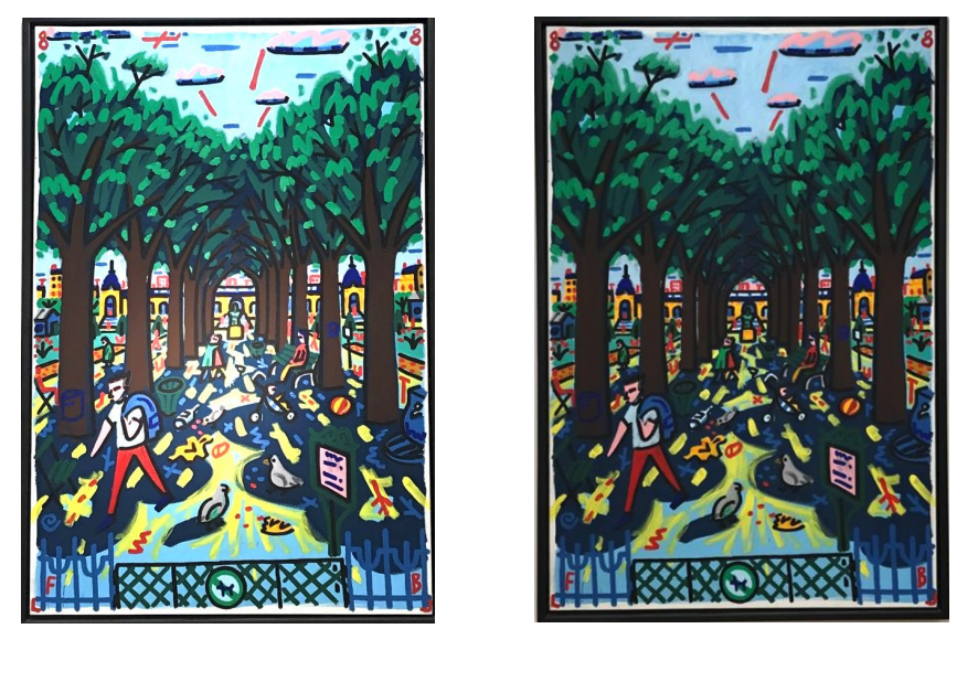 Ludwig Museum Koblenz Nichia Optisolis (LEFT) compared with previous LED (RIGHT)